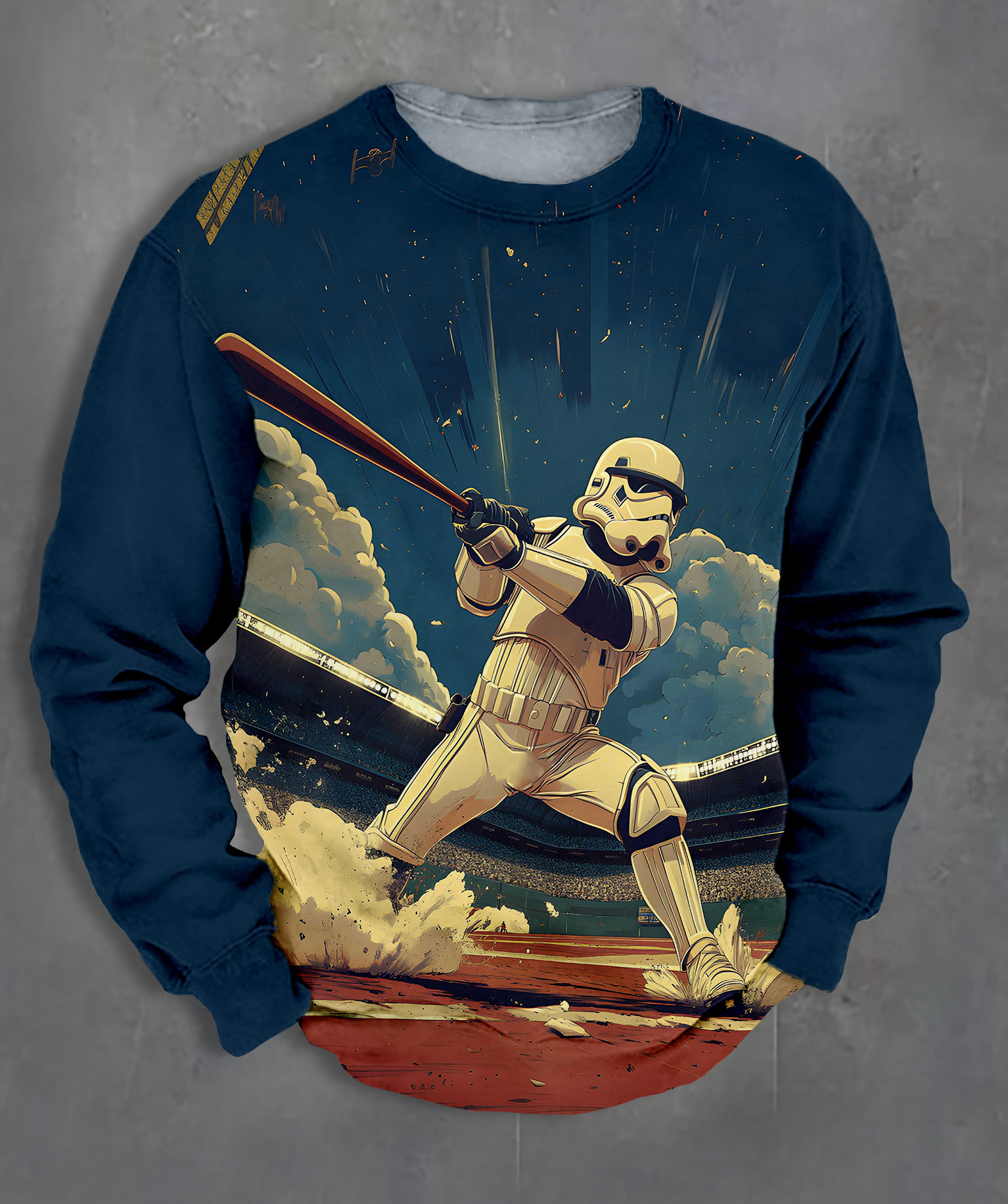 Men's Casual Classic Movie Graphic Long Sleeve Sweater