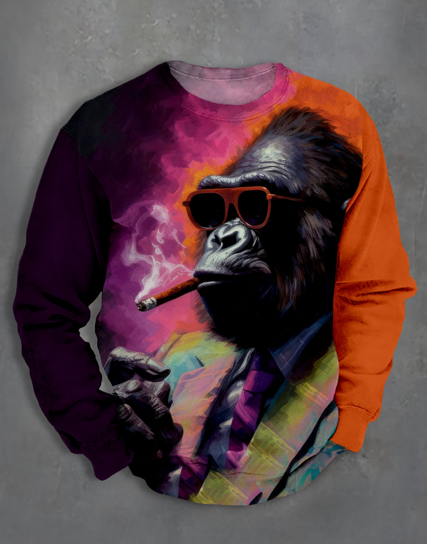 Men's Casual Classic Movie Graphic Long Sleeve Sweater