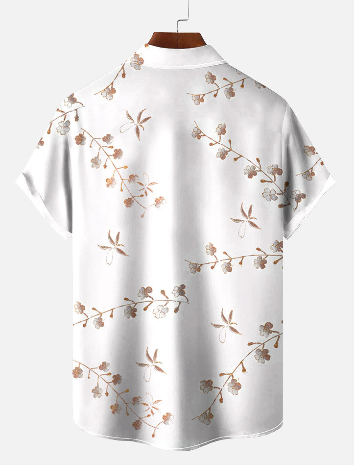 Men's Short Refreshing elegant hawaii Sleeve Shirt 