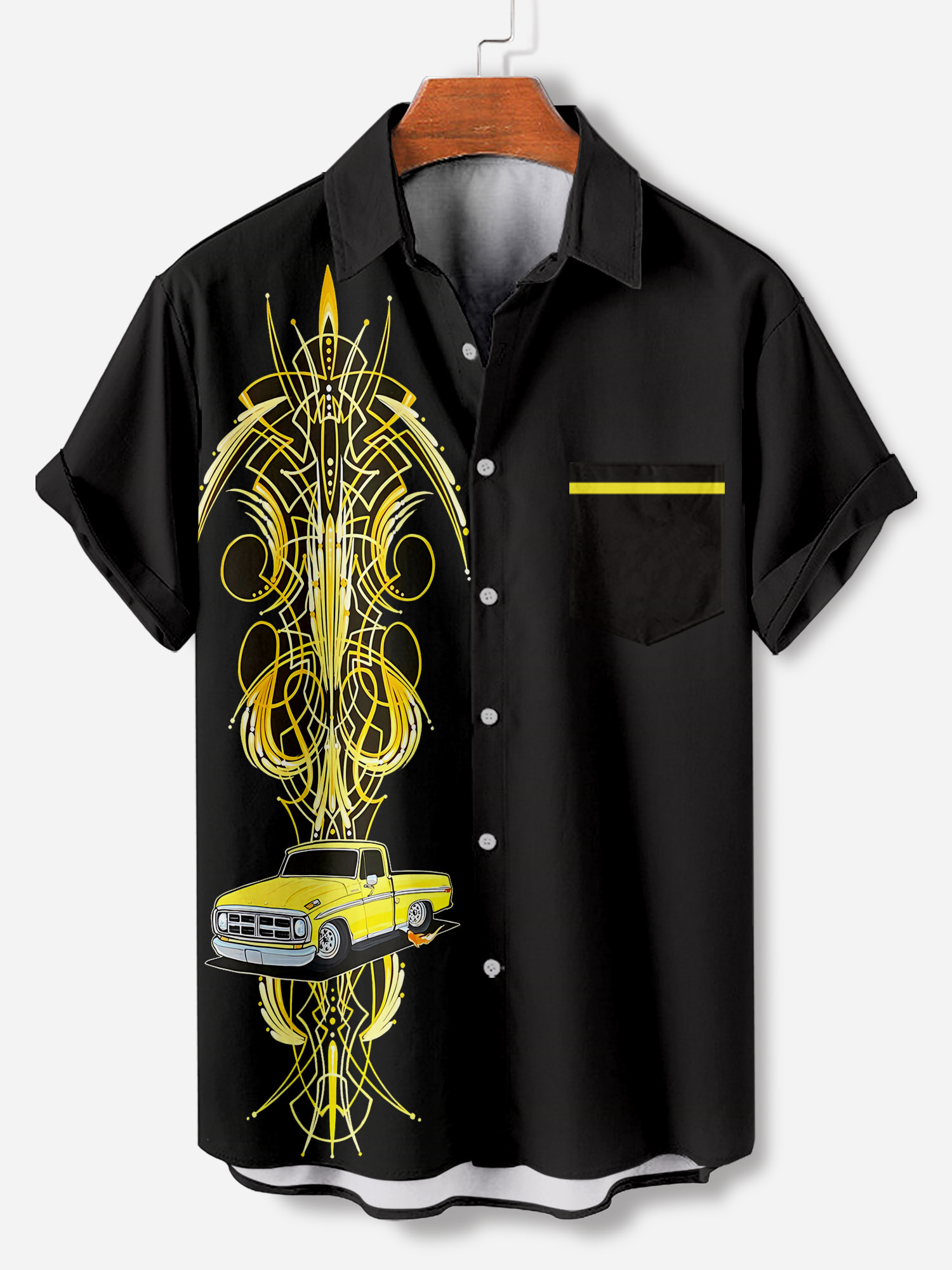 Men's Short Refreshing elegant hawaii Sleeve Shirt