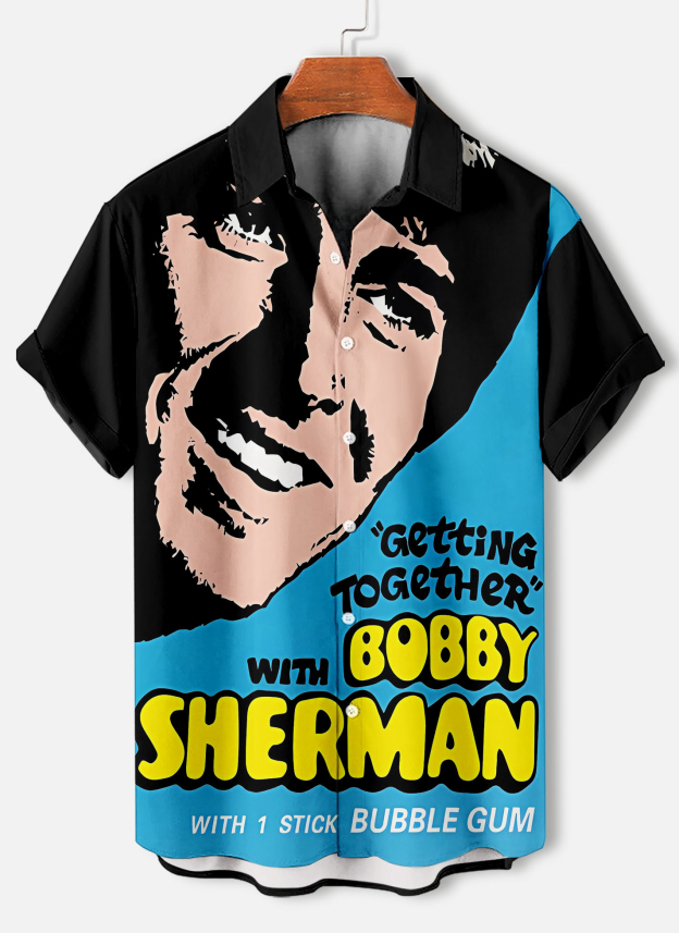 Men's Short Refreshing elegant hawaii Sleeve Shirt