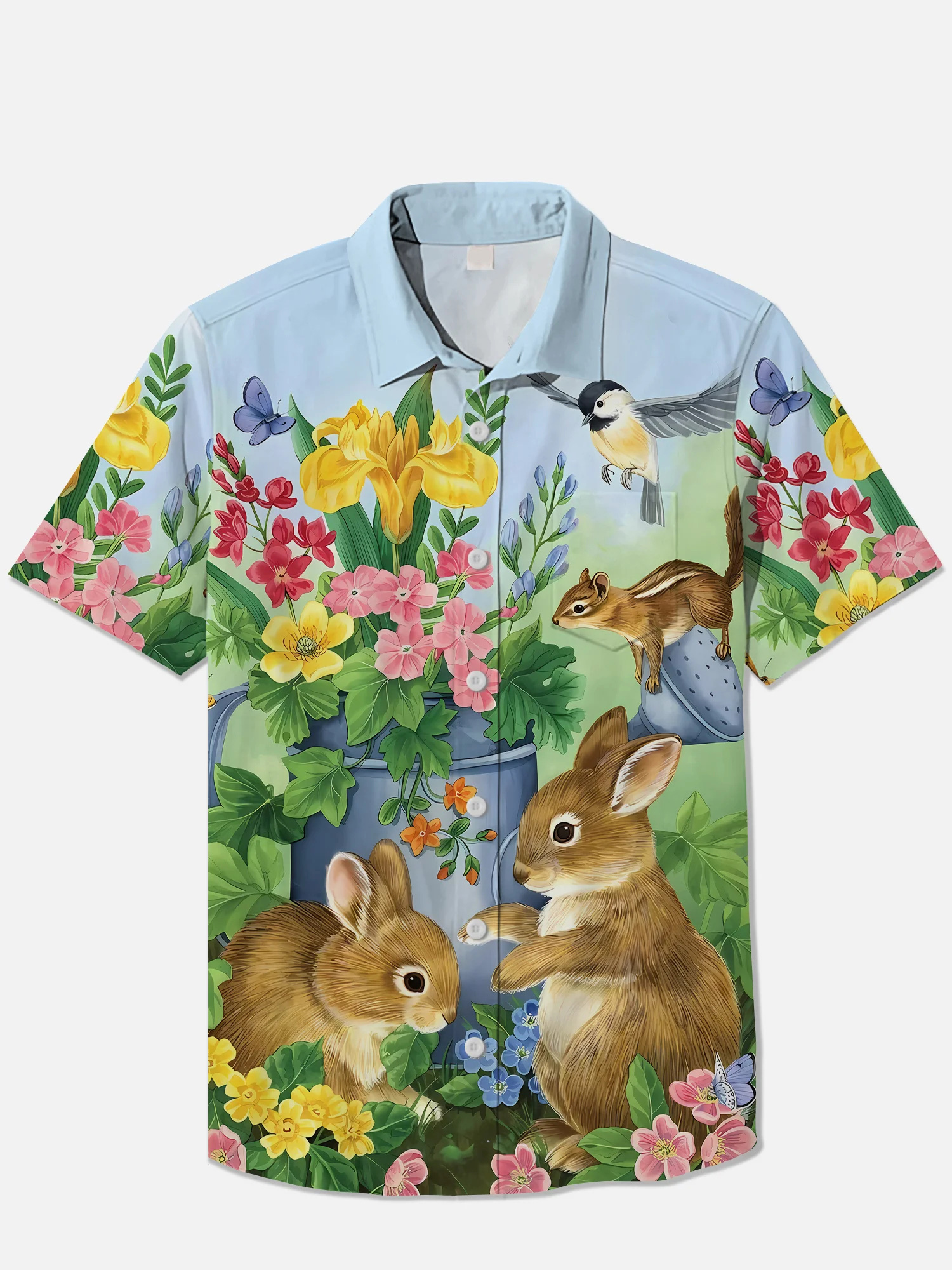 Men's Short Refreshing elegant hawaii Sleeve Shirt