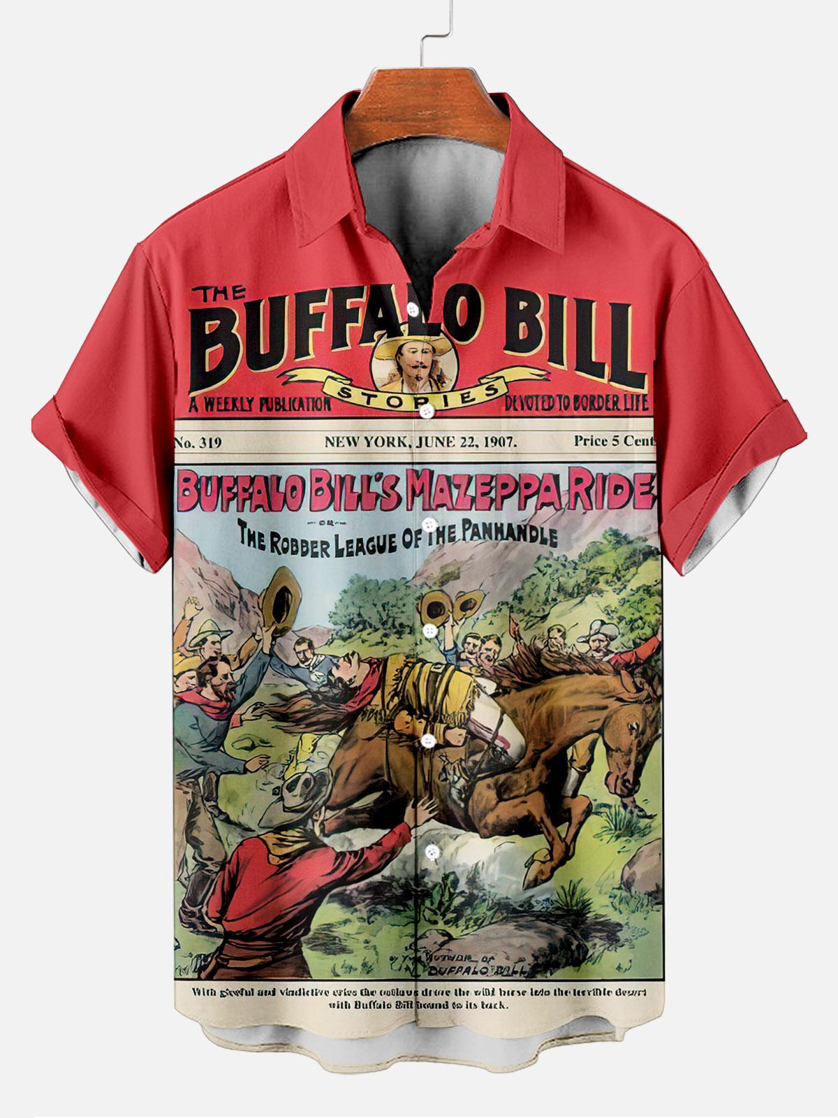Vintage Magazine pattern short sleeved shirt
