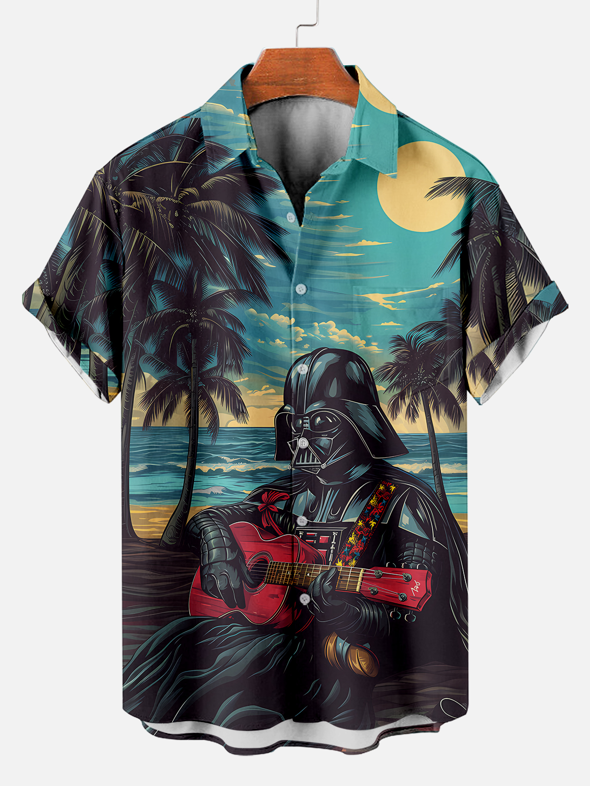 [Copy]Men's Vintage Witch Oil Painting Art Halloween Short Sleeve Shirt
