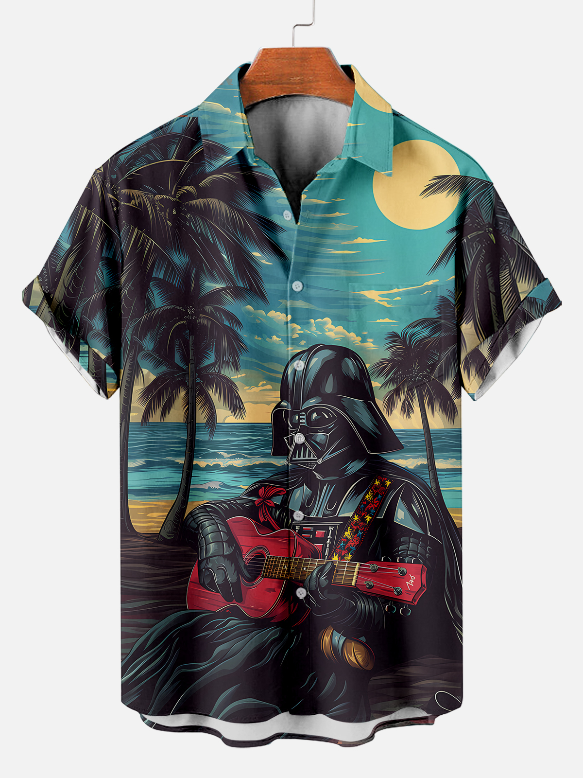 [Copy]Men's Vintage Witch Oil Painting Art Halloween Short Sleeve Shirt