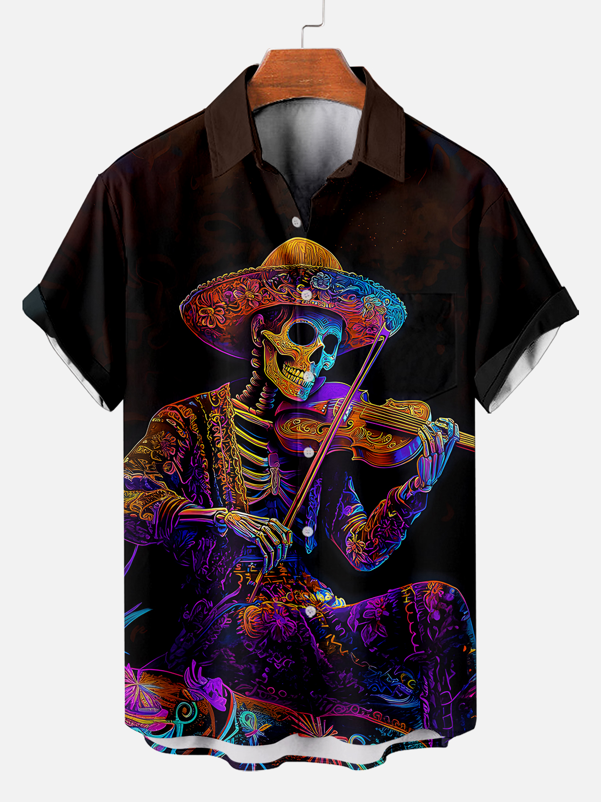 Men's Hawaiian Fun Little Yellow Duck Holiday Casual Short Sleeve Shir