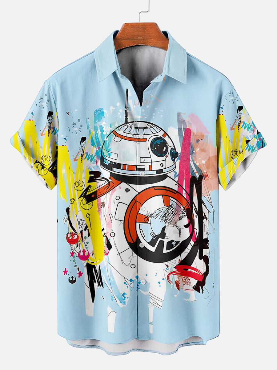 [Copy]Men's Vintage Witch Oil Painting Art Halloween Short Sleeve Shirt