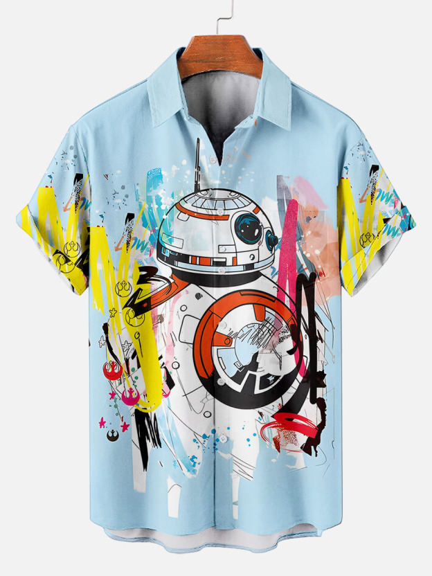 [Copy]Men's Vintage Witch Oil Painting Art Halloween Short Sleeve Shirt