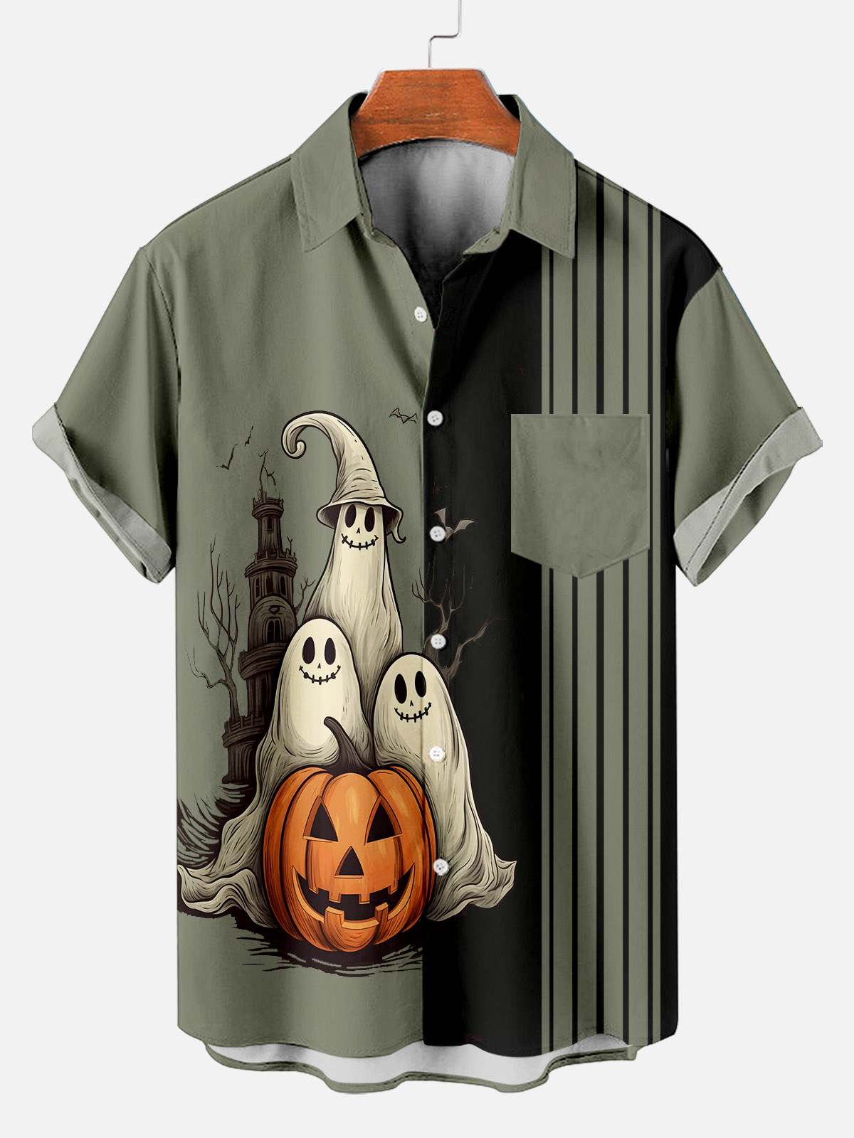 Men's Halloween Graphic Short Sleeve Shirt