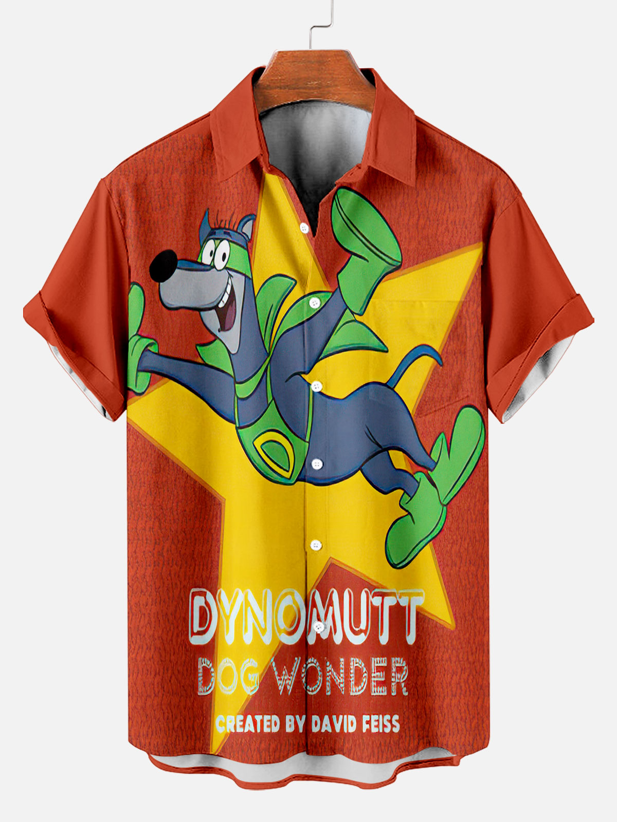 Men's Retro Comic Cartoon Classic Character Graphic Short Sleeve Shirt