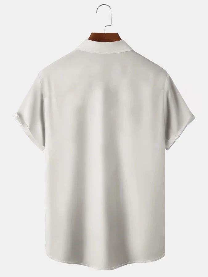 Men's Casual Pocket Short Sleeve Shirt