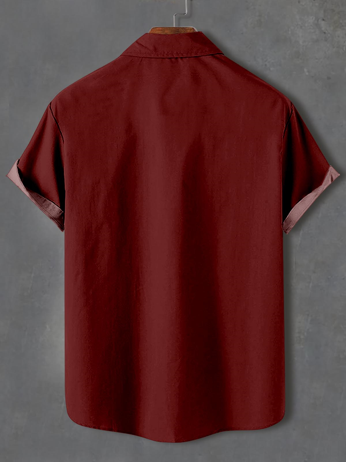 Men's retro illustration short sleeve shirt