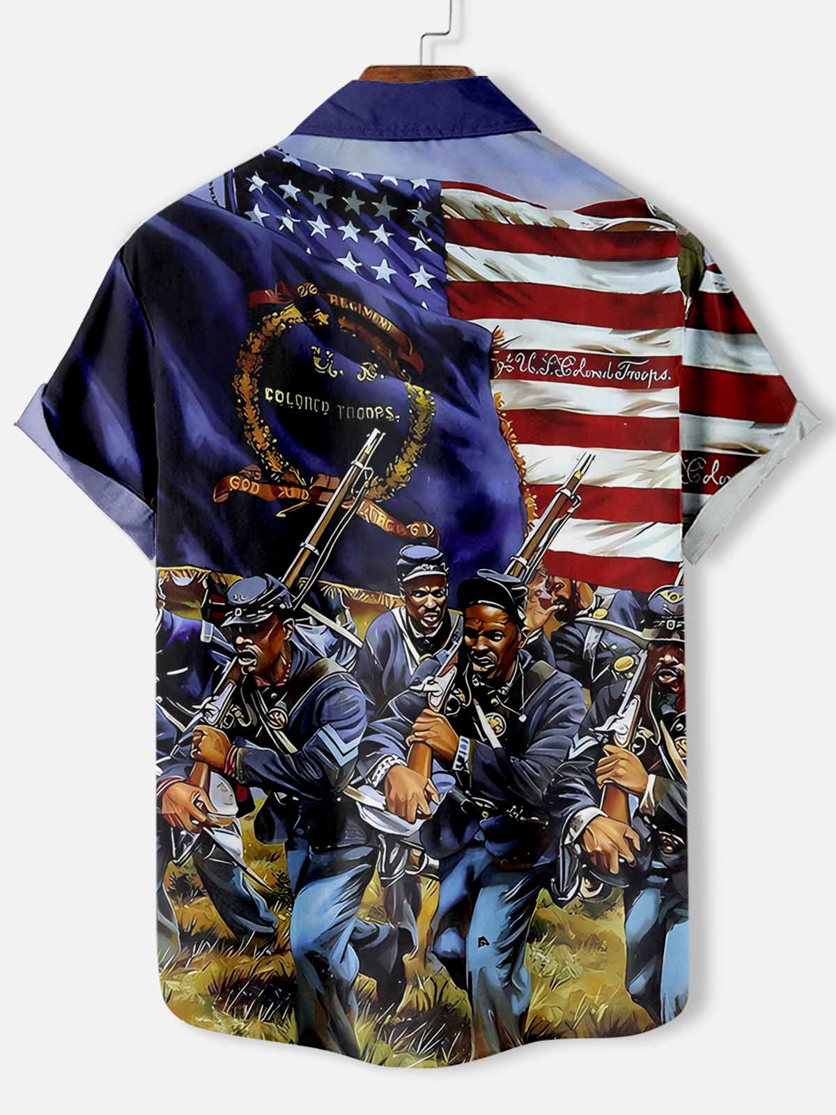 Men's Historical War Illustrated Short Sleeve Shirt