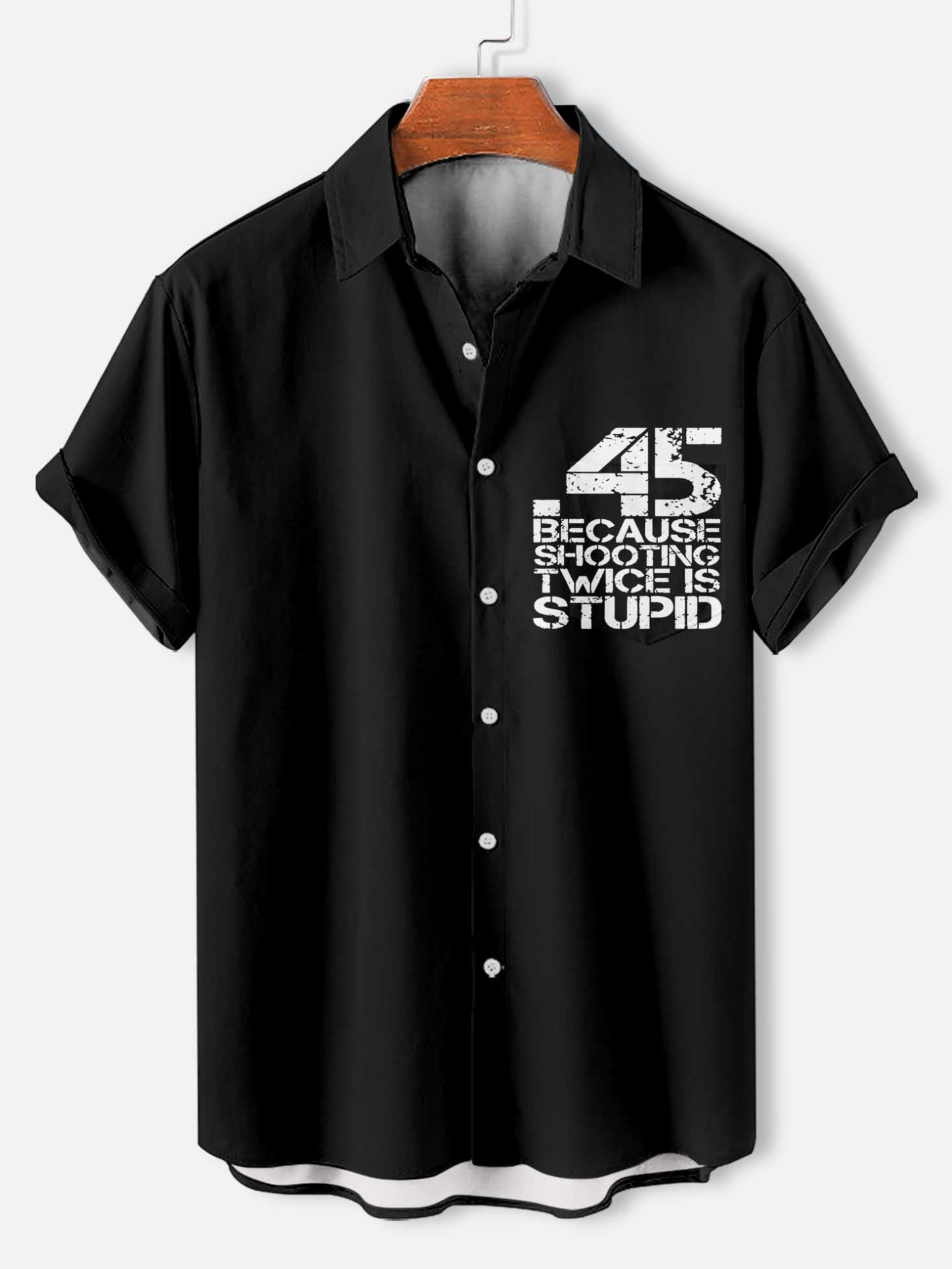 Men's Slogan Short Sleeve Shirt