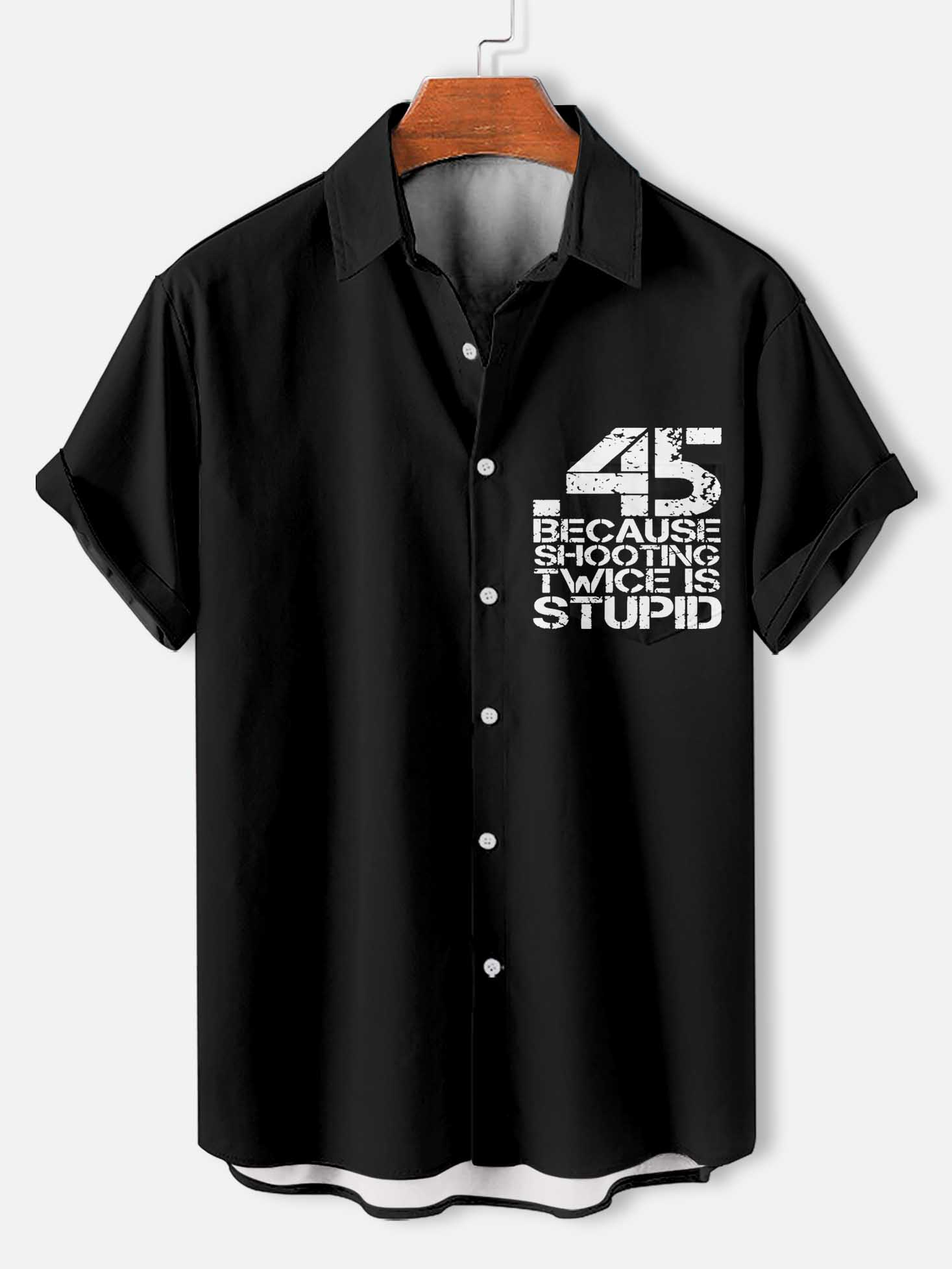 Men's Slogan Short Sleeve Shirt