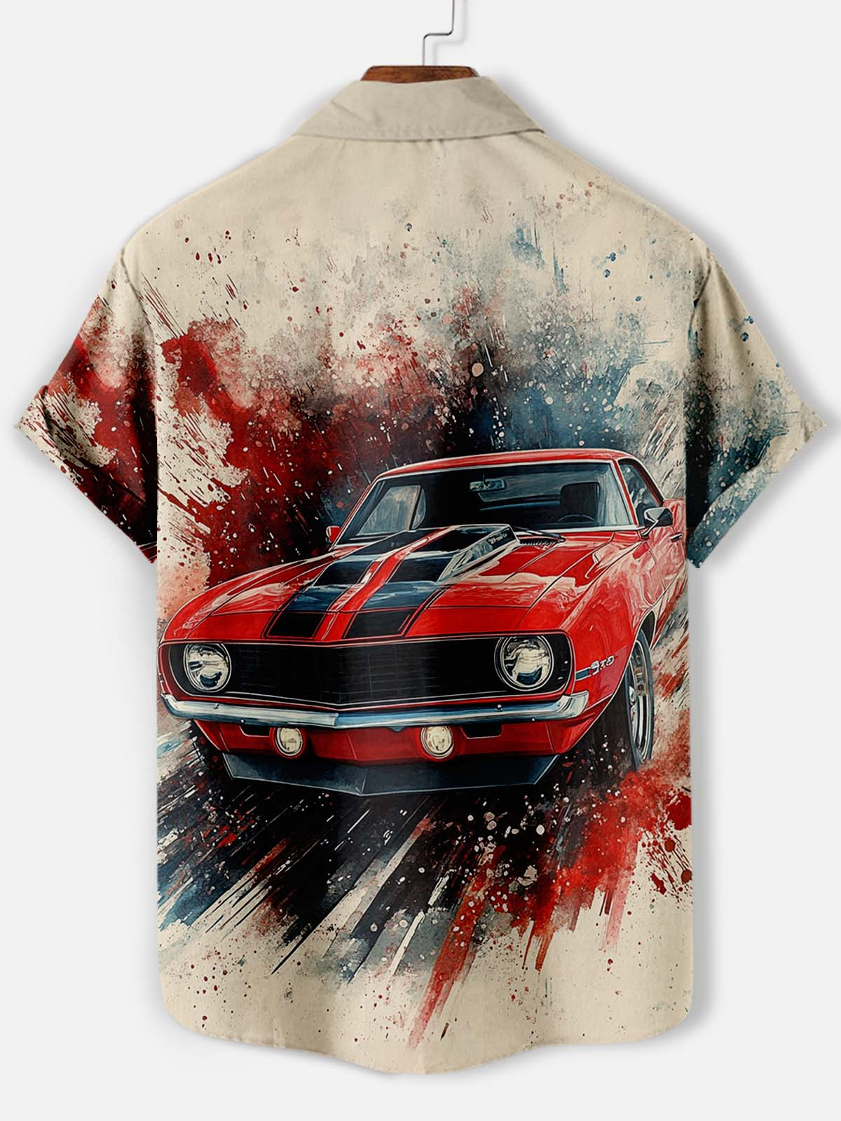Men's Car Graphic Short Sleeve Shirt