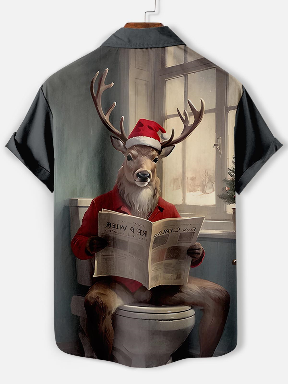 Men's Fun Animal Graphic Short Sleeve Shirt