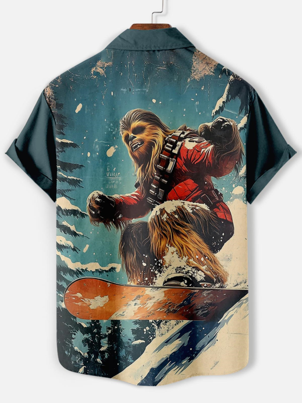 Men's Classic Movie Graphic Short Sleeve Shirt