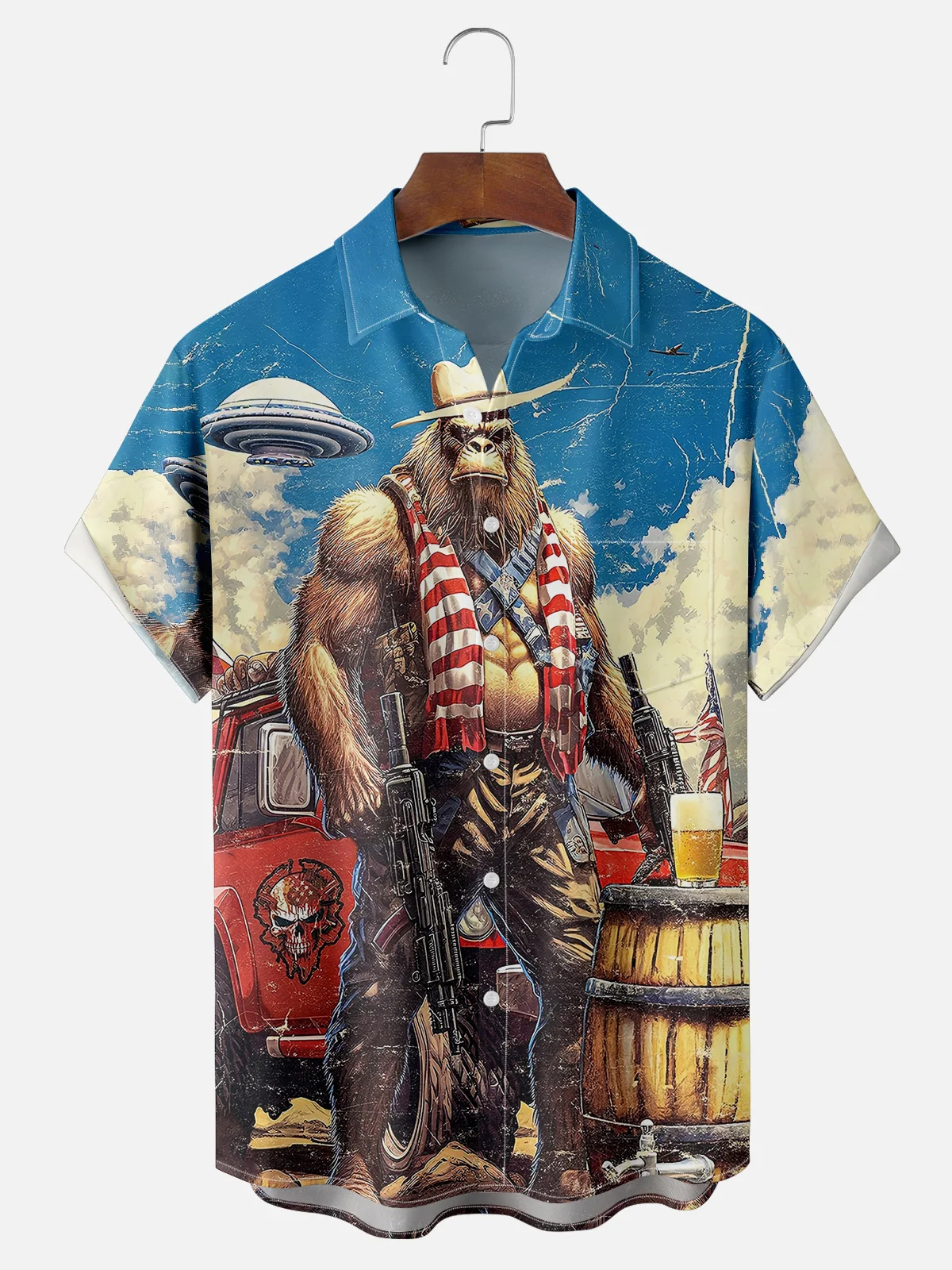 Men's Funny Graphic Short Sleeve Shirt