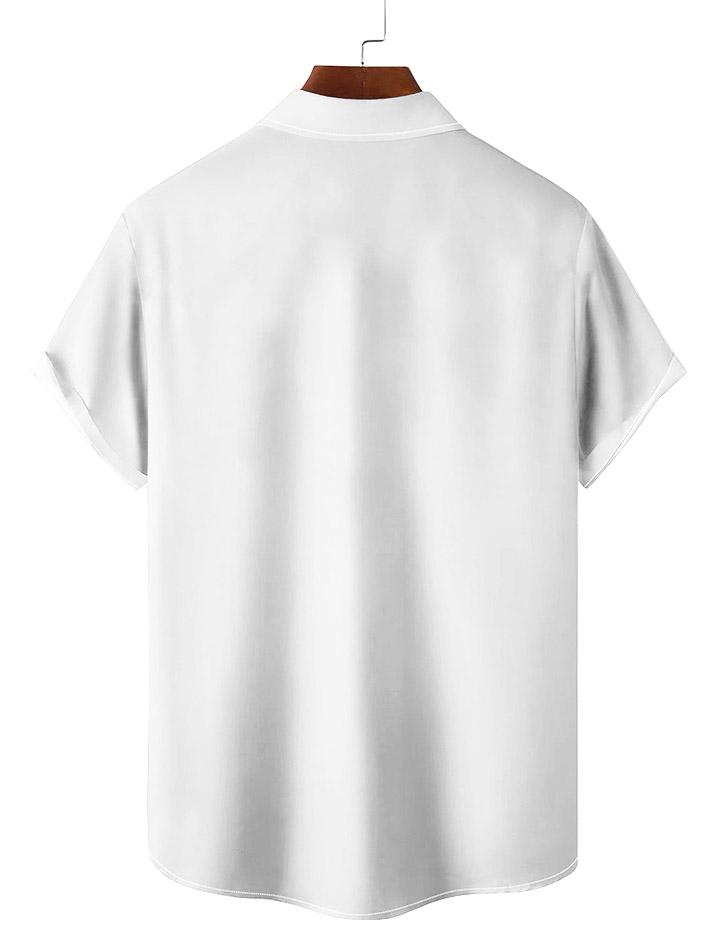 Classic Cartoon pattern short sleeved shirt