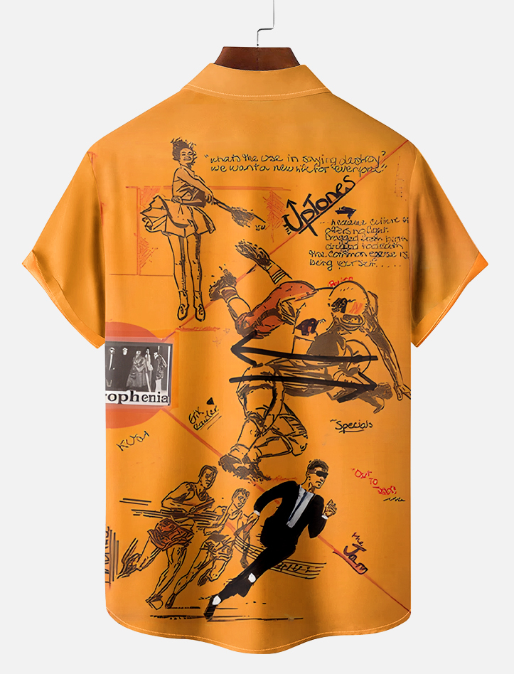 Pop Culture 70's-80s Men's Nostalgia Shirt