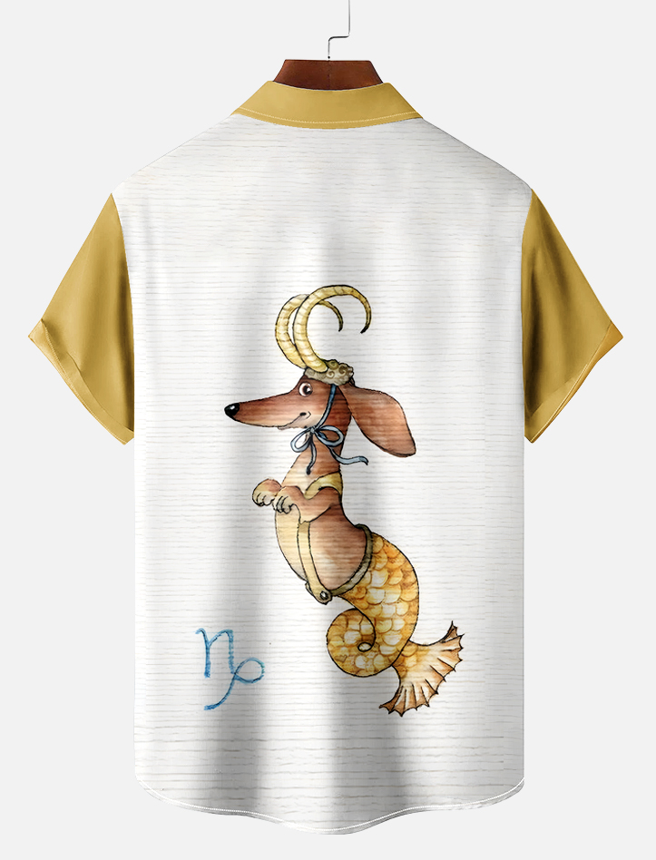 Retro Fun Pattern Short Sleeve Shirt