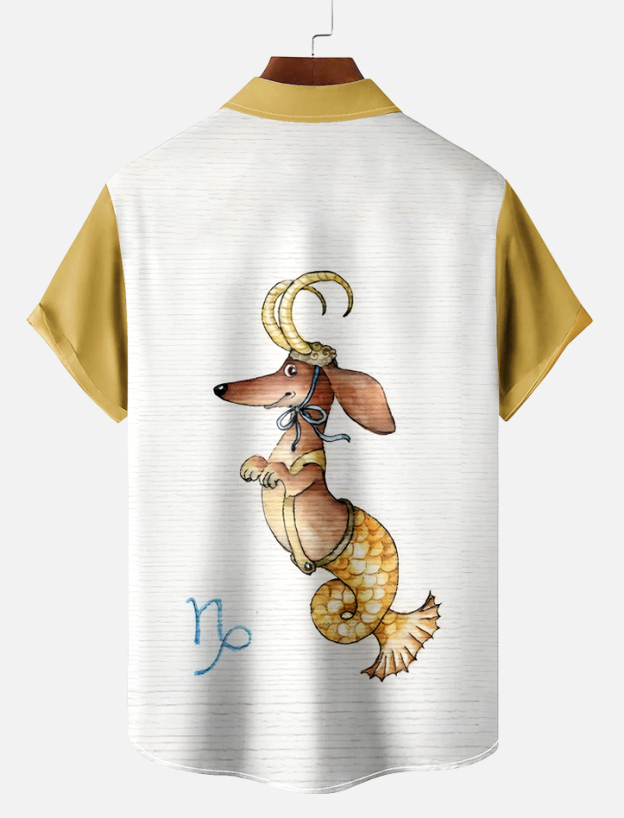 Retro Fun Pattern Short Sleeve Shirt