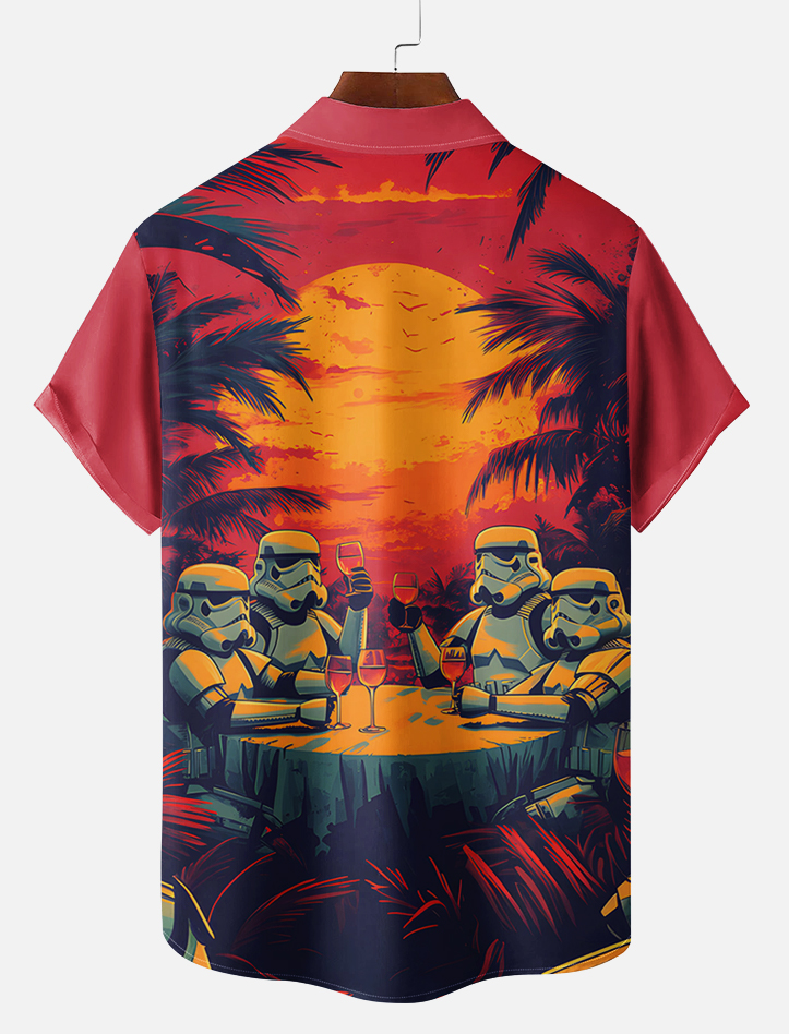 Men's Classic Movie Graphic Short Sleeve Shirt