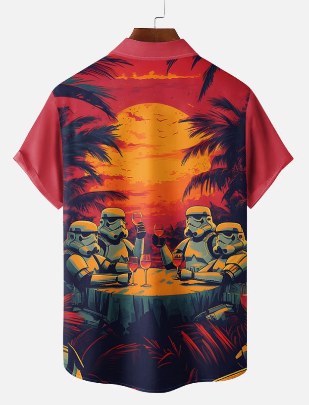 Men's Classic Movie Graphic Short Sleeve Shirt