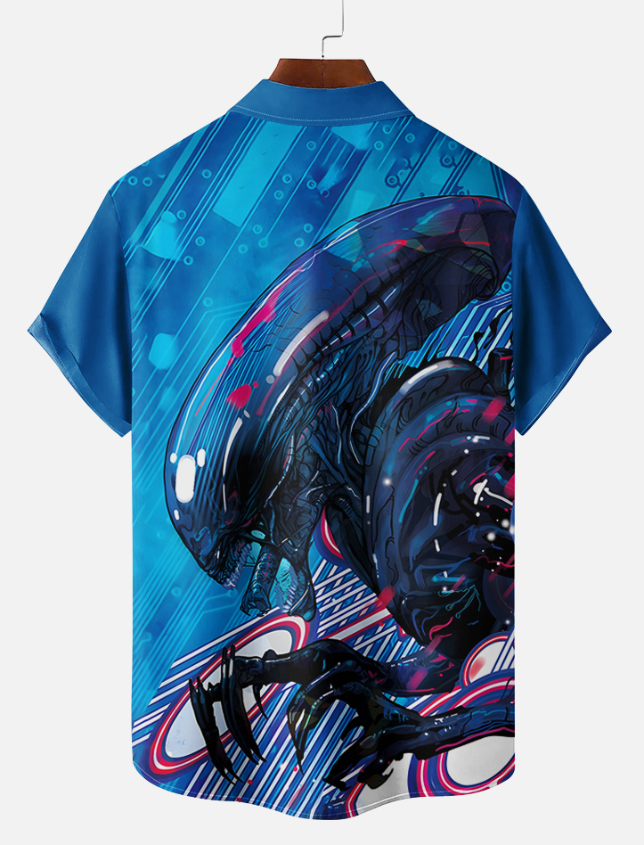 Men's Classic Movie Graphic Short Sleeve Shirt