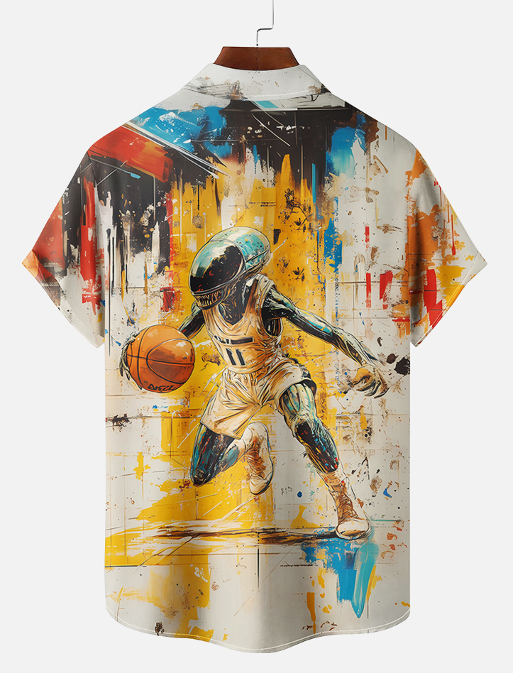 Men's Classic Movie Graphic Short Sleeve Shirt