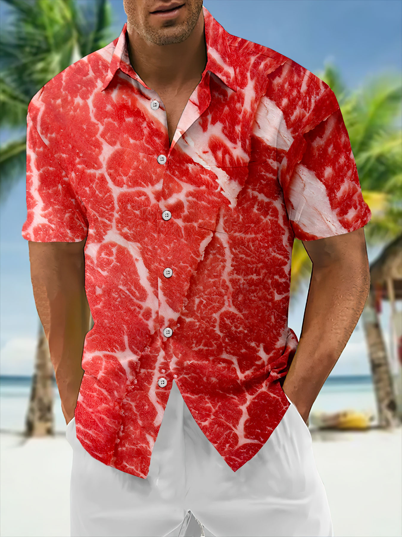 Men's Food Graphic Short Sleeve Shirt