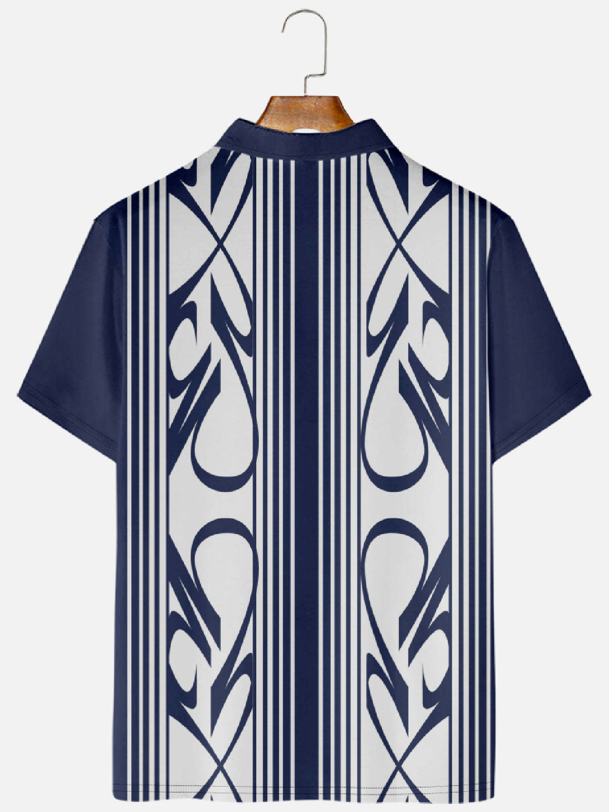 Men's Pinstripe Inspired Hot Rod Basic Every Day Polo Shirt