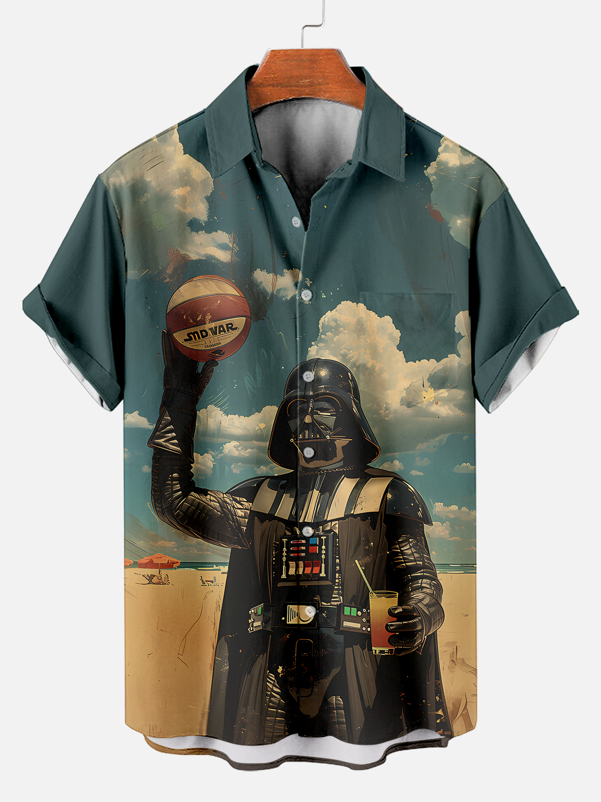 [Copy]Men's Vintage Witch Oil Painting Art Halloween Short Sleeve Shirt