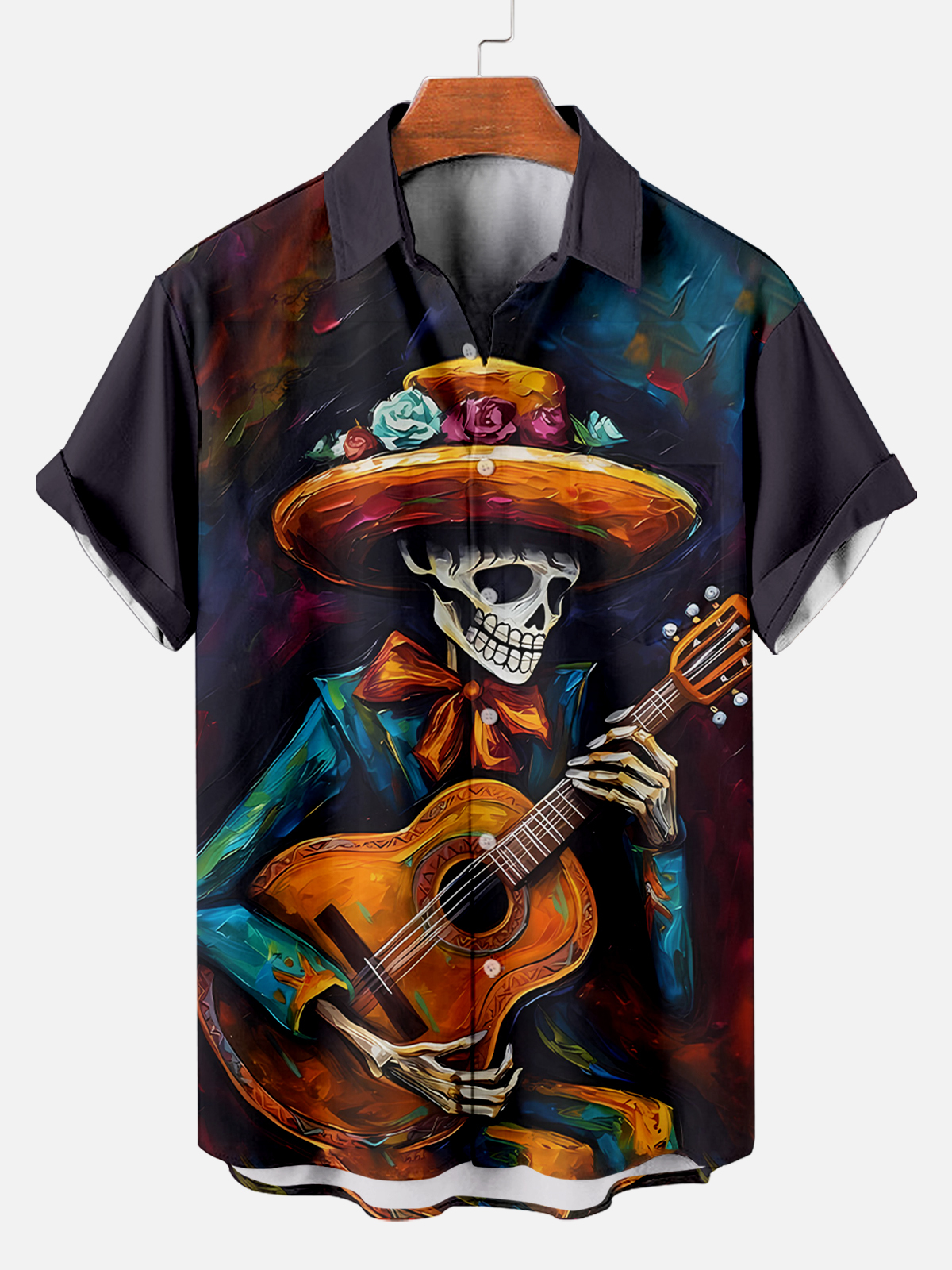Men's Day of the Dead Graphic Short Sleeve Shirt
