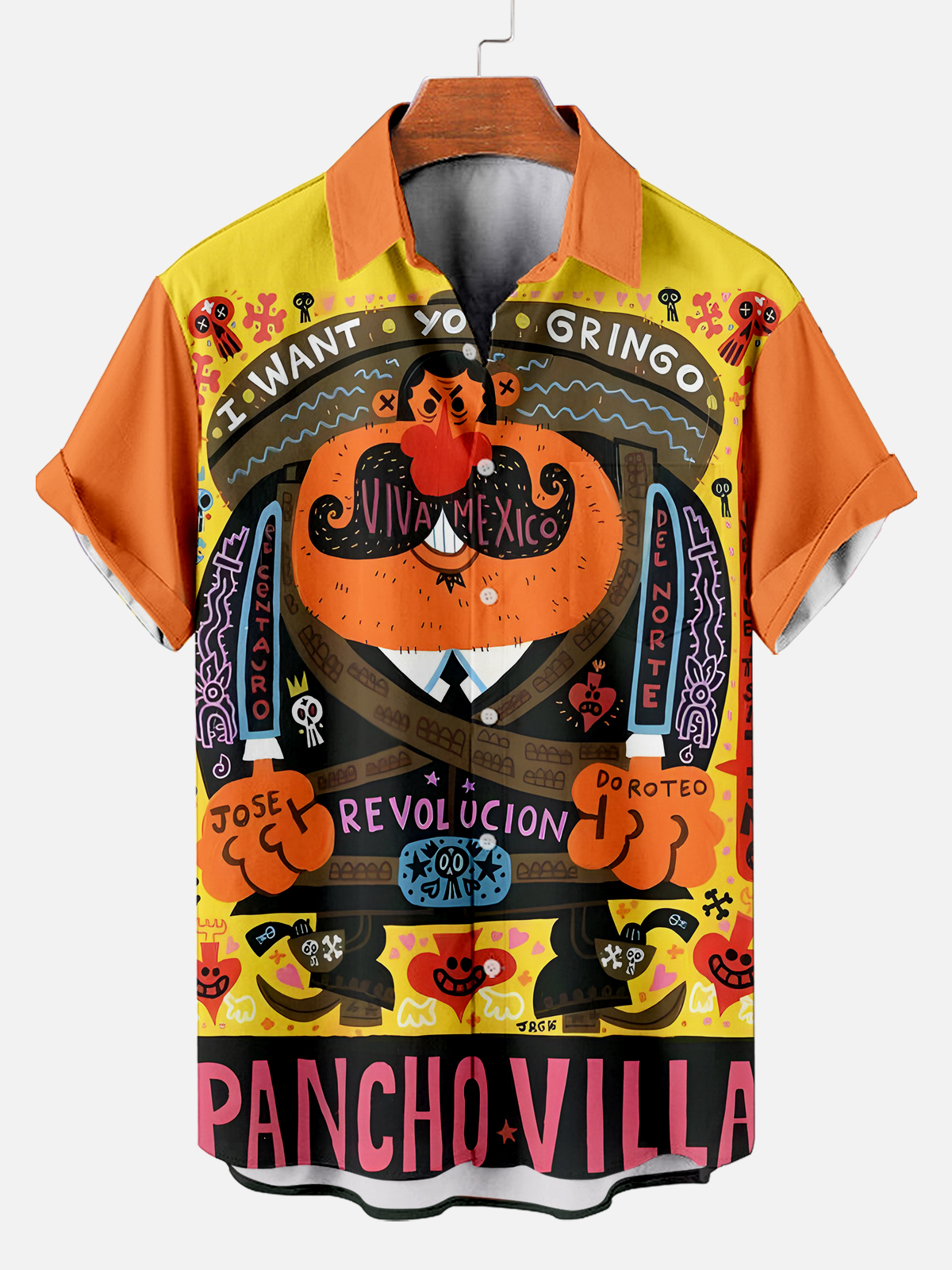 [Copy]Men's Vintage Witch Oil Painting Art Halloween Short Sleeve Shirt