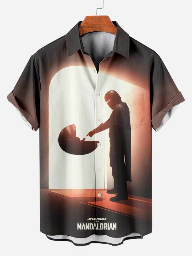 [Copy]Men's Vintage Witch Oil Painting Art Halloween Short Sleeve Shirt