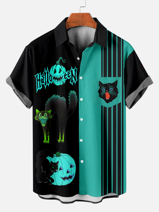 Men's Halloween Graphic Short Sleeve Shirt