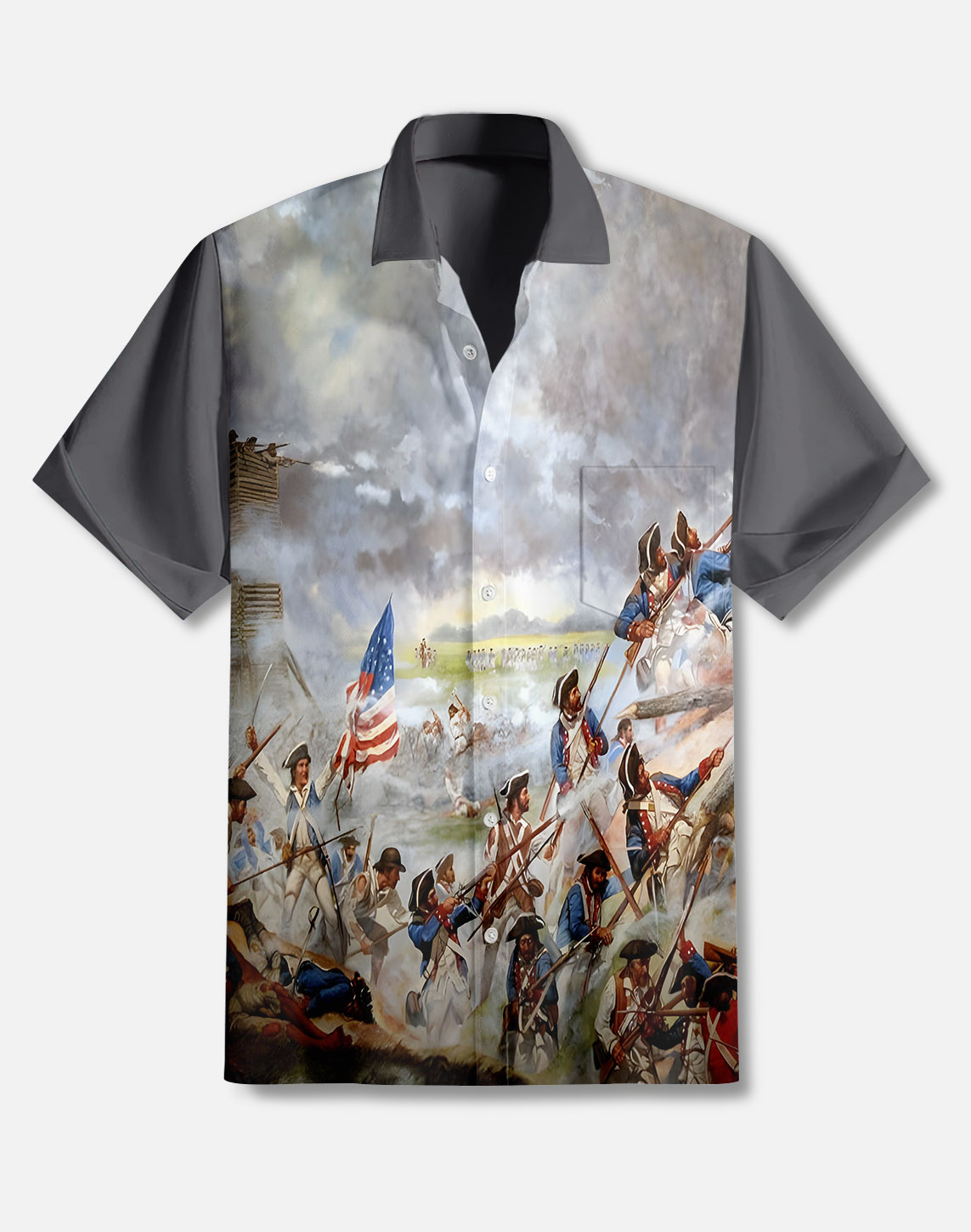 Men's illustration short sleeve shirt