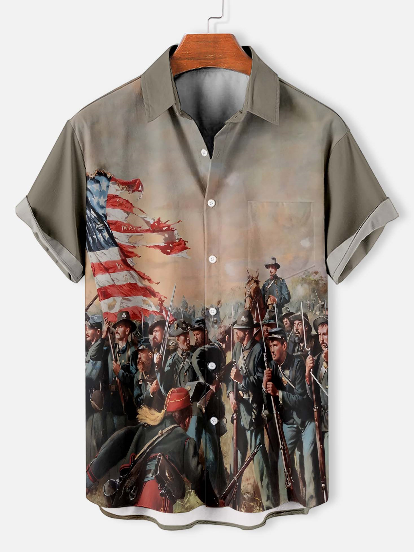 Men's Retro Graphic Short Sleeve Shirt