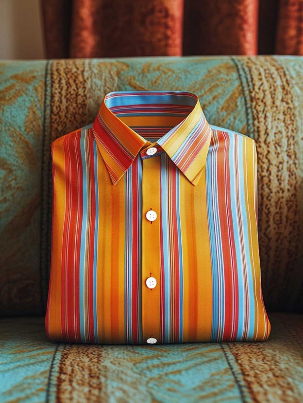 Men's Business Casual Button-Down Shirt