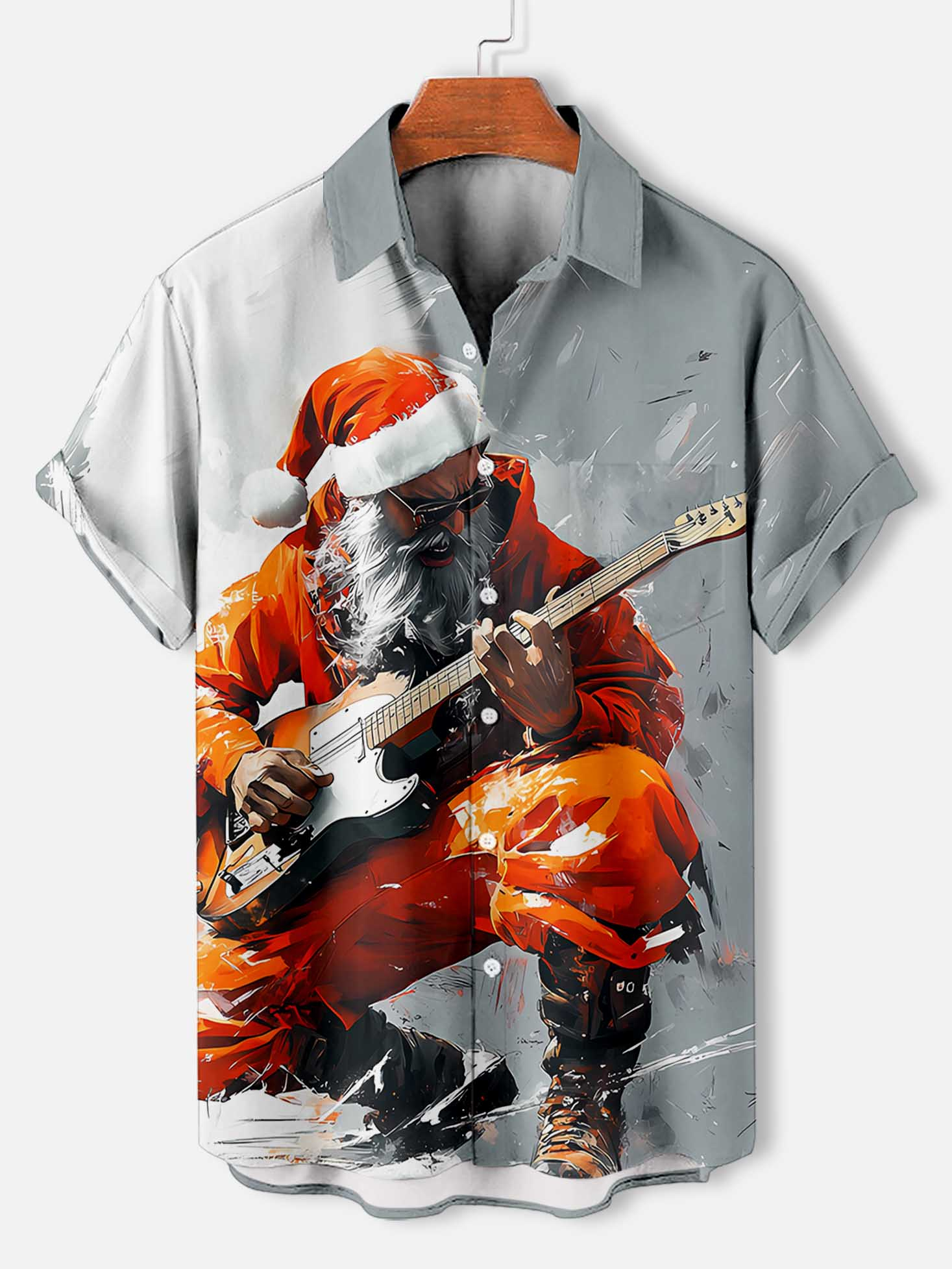 Men's Christmas Graphic Short Sleeve Shirt