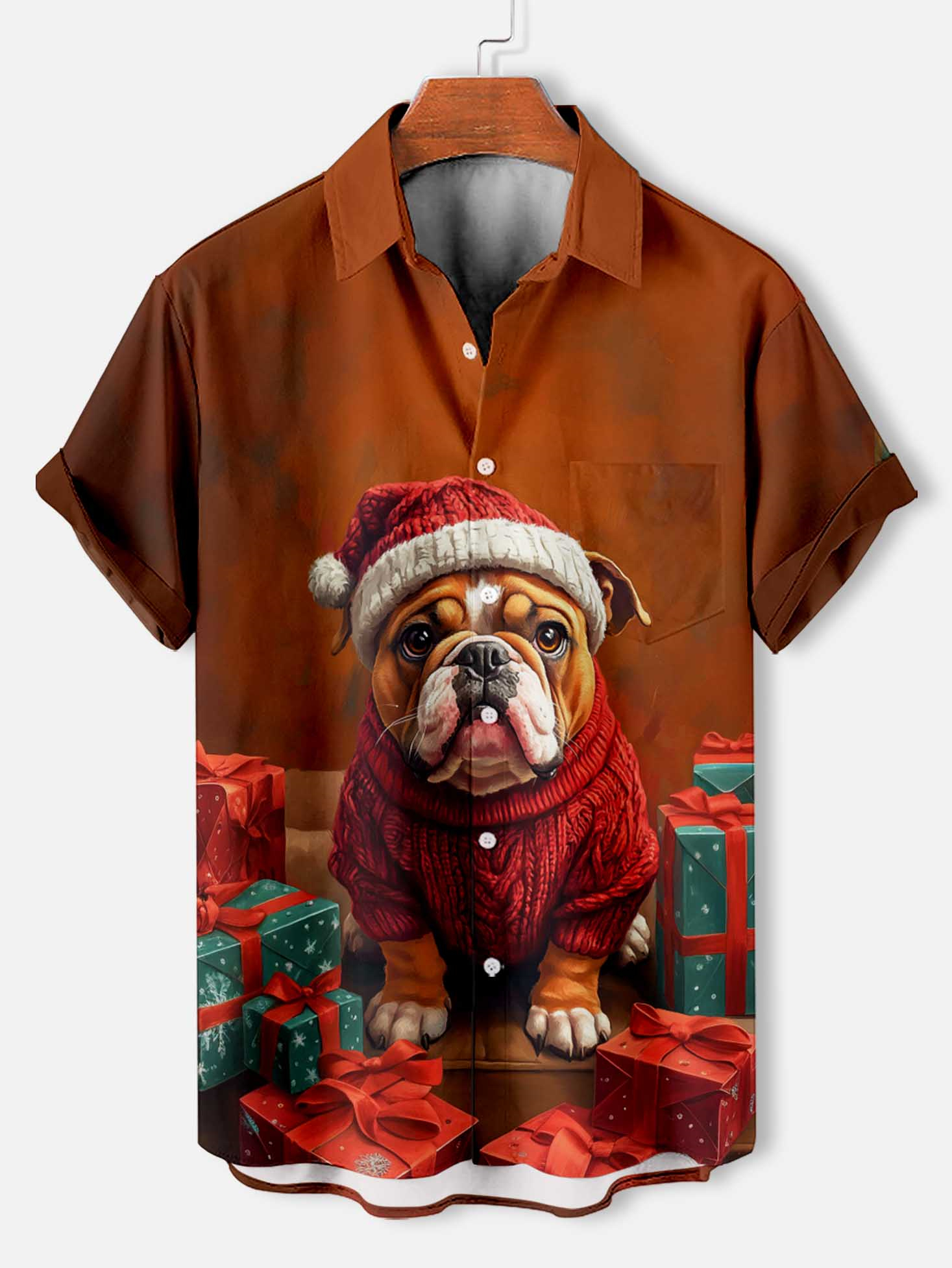 Men's Fun Animal Graphic Short Sleeve Shirt