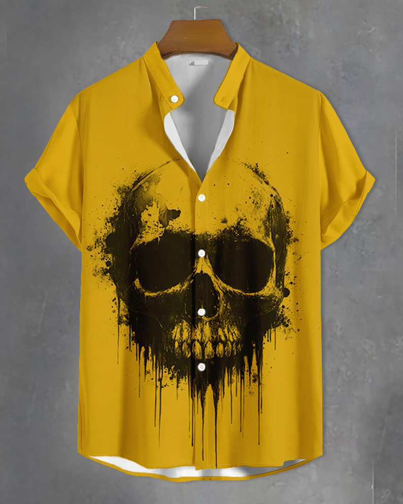 Men's Skull Graphic Short Sleeve Shirt