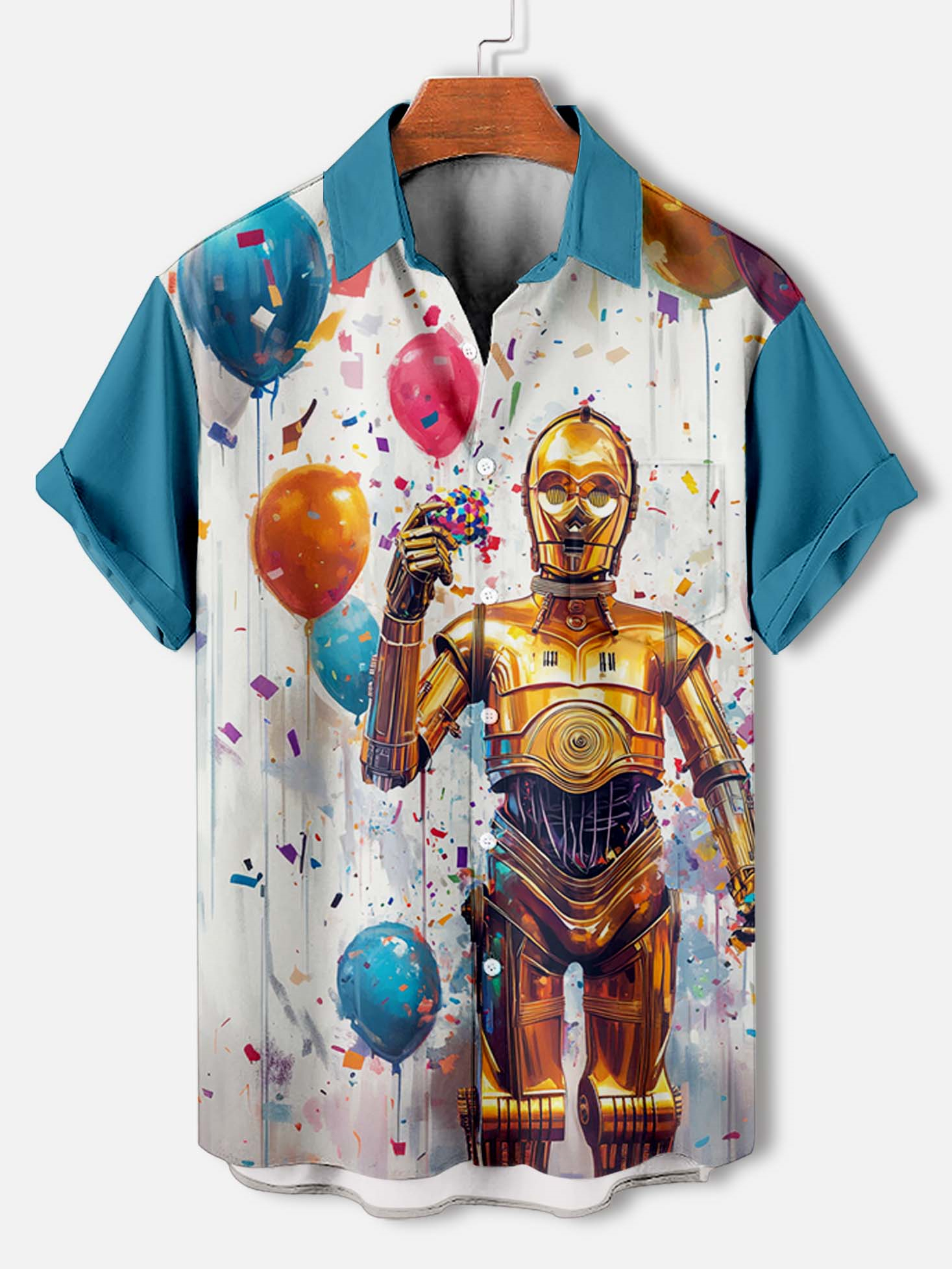 Men's Classic Movie Graphic Short Sleeve Shirt