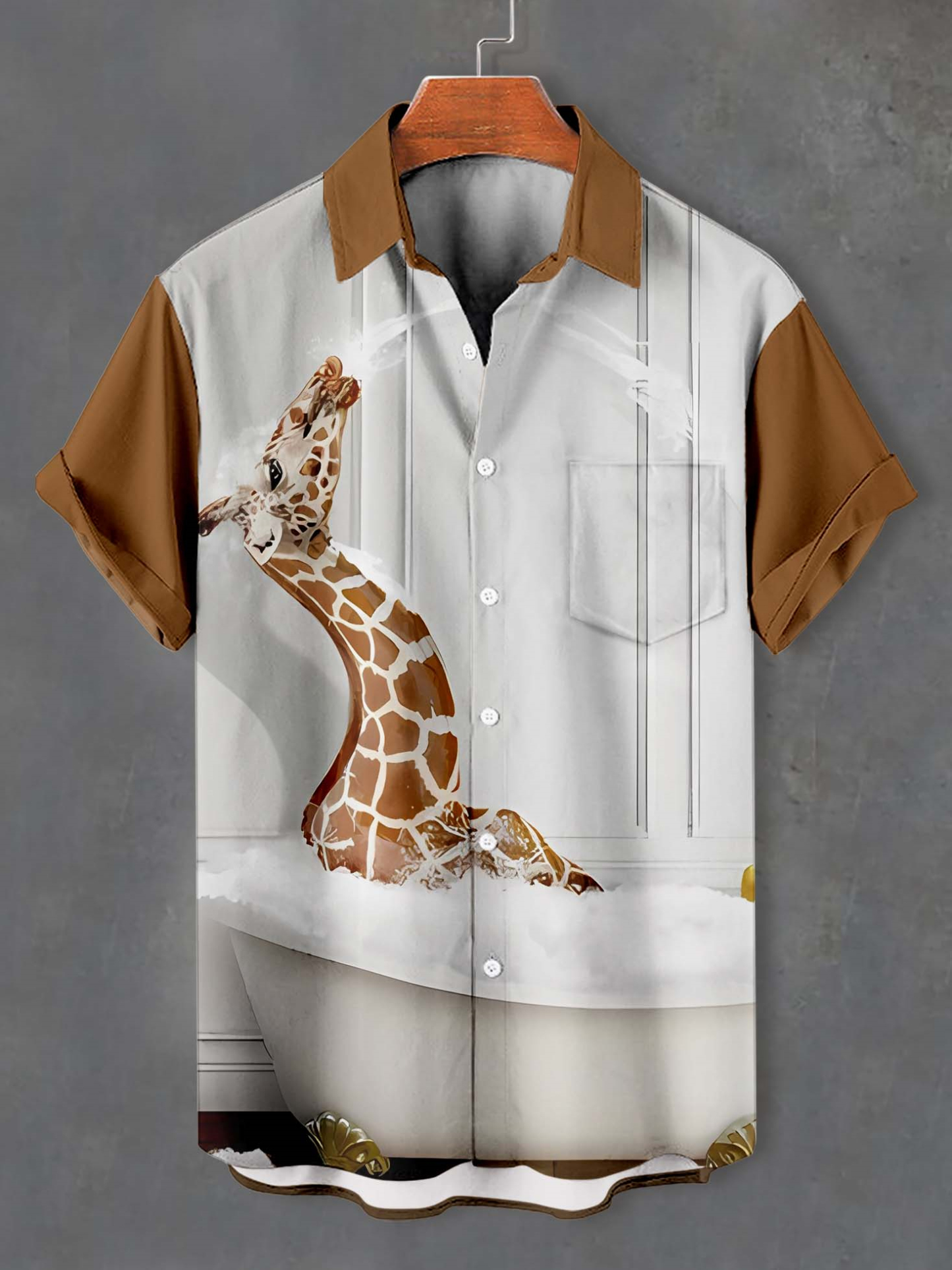 Men's Fun Animal Graphic Short Sleeve Shirt