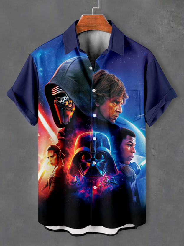 Men's Classic Movie Graphic Short Sleeve Shirt