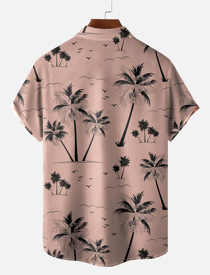 Men's Short Refreshing elegant hawaii Sleeve Shirt 