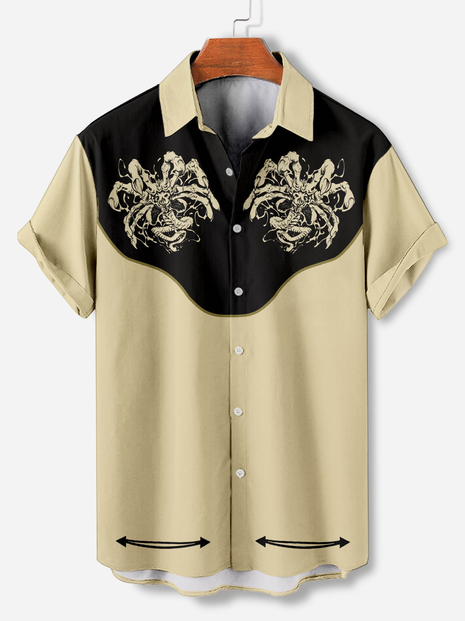 Men's Cartoon Art Graphic Short Sleeve Shirt