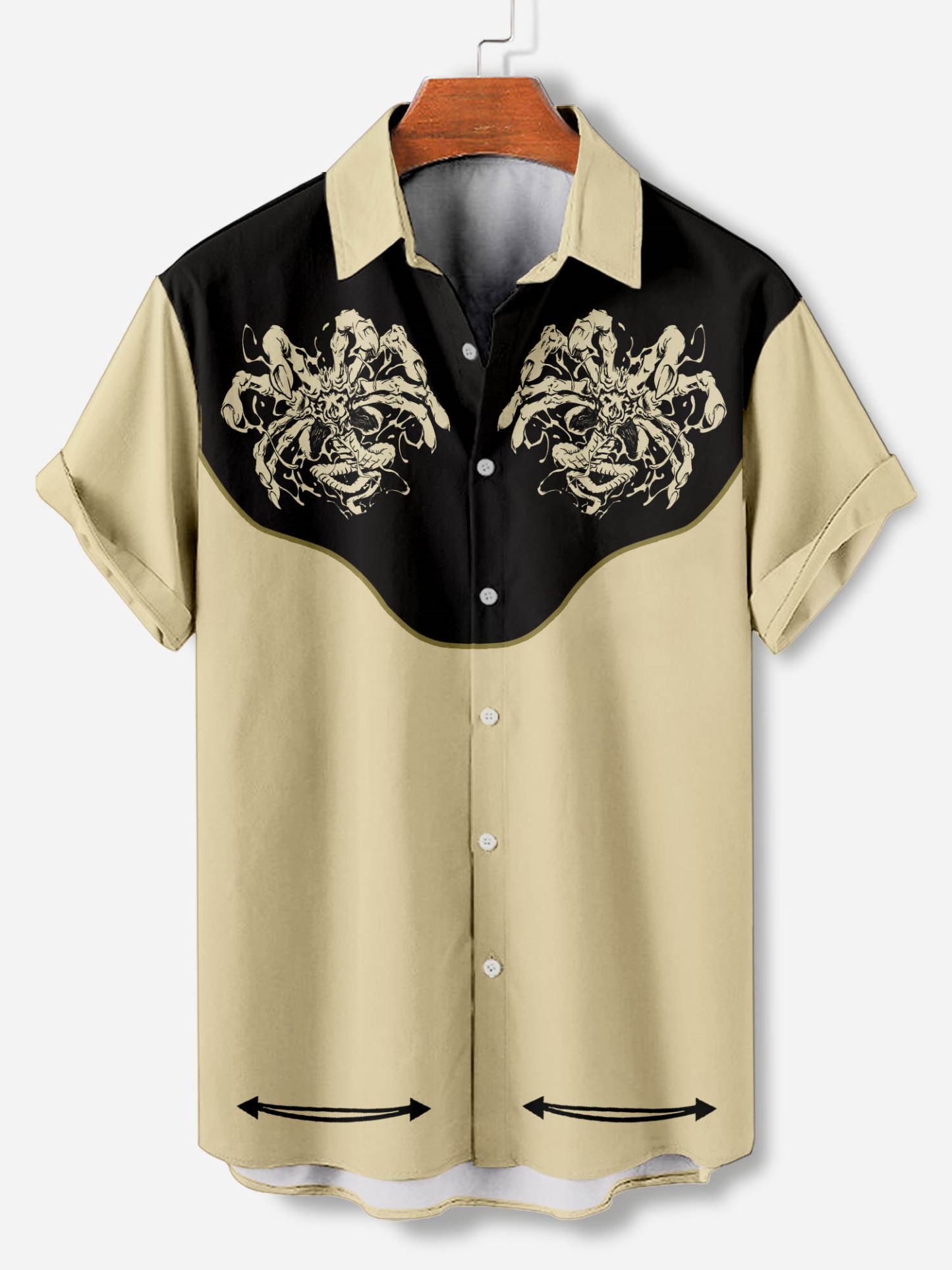 Men's Short Refreshing elegant hawaii Sleeve Shirt